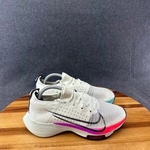 Nike Air Zoom Tempo NEXT% Flyknit Womens 4 CI9924-100 White Hyper Violet